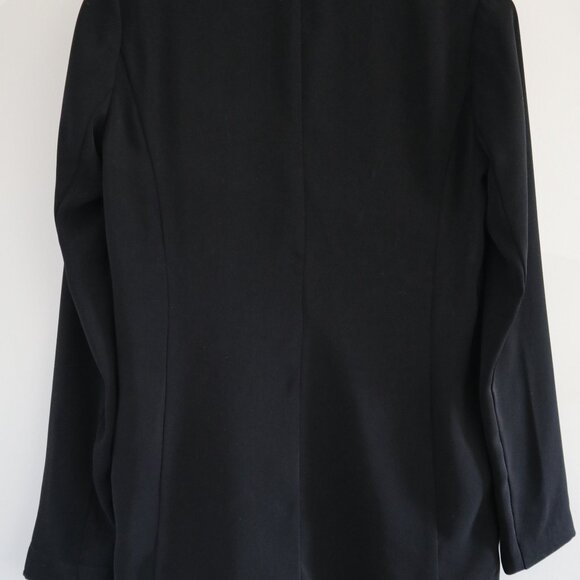 Dynamite relaxed-fit open blazer, black, XS - business casual office siren - Picture 3 of 3